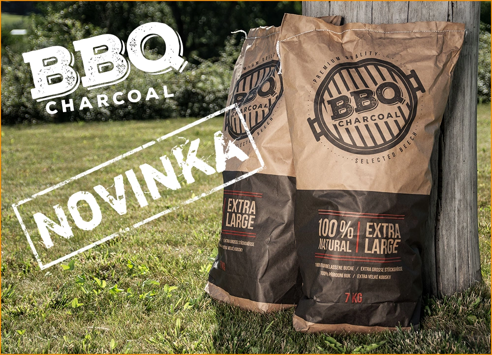 BBQ - Dřevěné uhlí 100% Natural z bukového dřeva 7 kg
